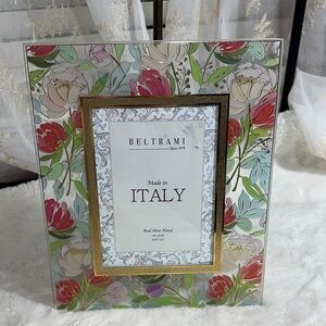 Beltrami floral glass 5” x 7” picture frame